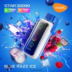 Vozol Vape Canada BLUE RAZZ ICE VXBH464 VOZOL STAR 20000