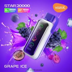 Vozol Vape Toronto GRAPE ICE VXBH469 VOZOL STAR 20000